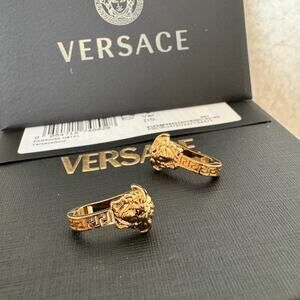 Versace Gold Medusa Earrings